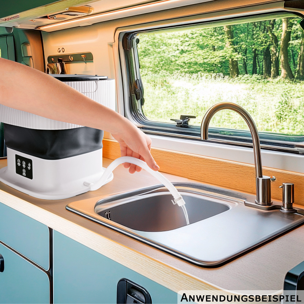 CLEANmaxx Mini-Waschmaschine 40W weiß image number 6