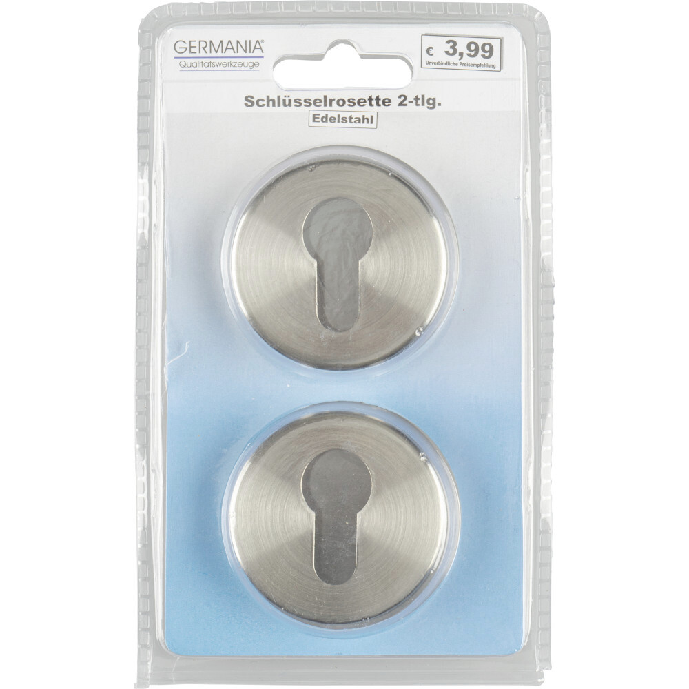GERMANIA® Profilzylinder-Rosetten 54 mm, 2 Stück, aus Edelstahl image number 3