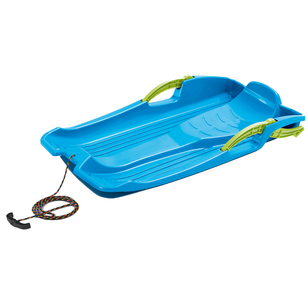 Schlitten HORNET blau mit Bremse und Ziehseil