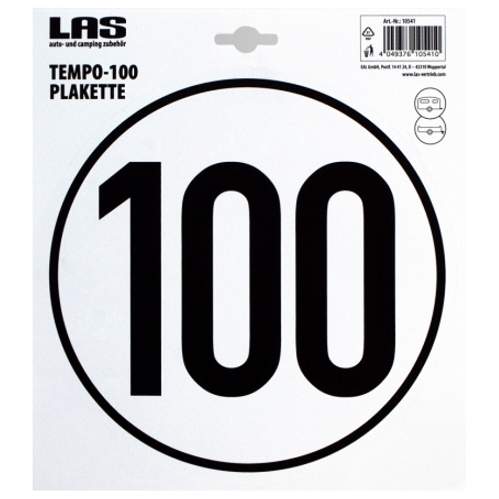 Tempoplakette 100 km/h image number 0