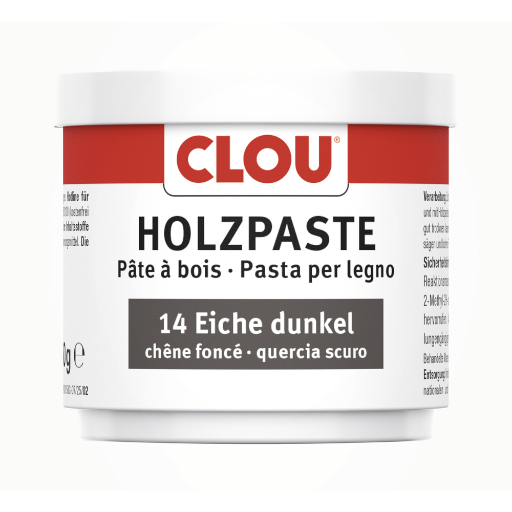 Clou&reg; Holzpaste-Dose Holzreparaturmasse Nr.14 eiche dunkel image number 0