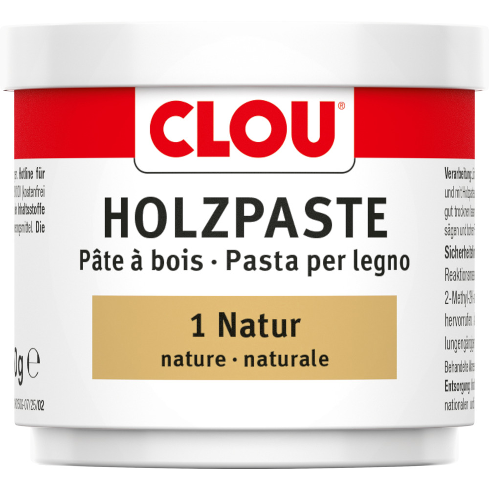 Clou&reg; Holzpaste-Dose Holzreparaturmasse Nr.1 natur image number 0