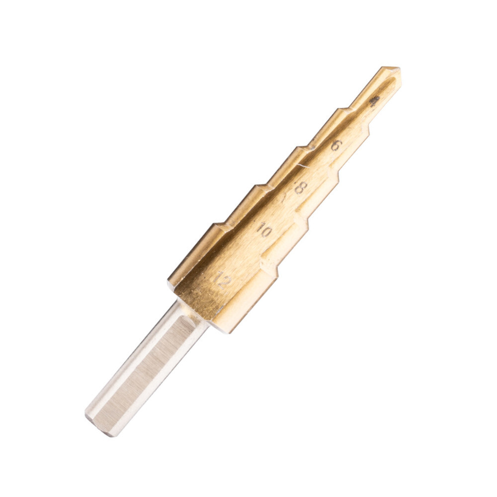 GERMANIA® HSS Stufenbohrer 4-12 mm, titanbeschichtet