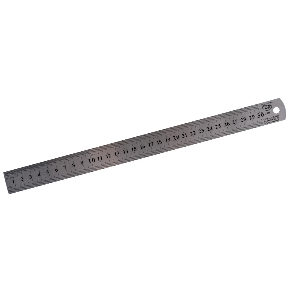 Lineal 30 cm aus rostfreiem Edelstahl