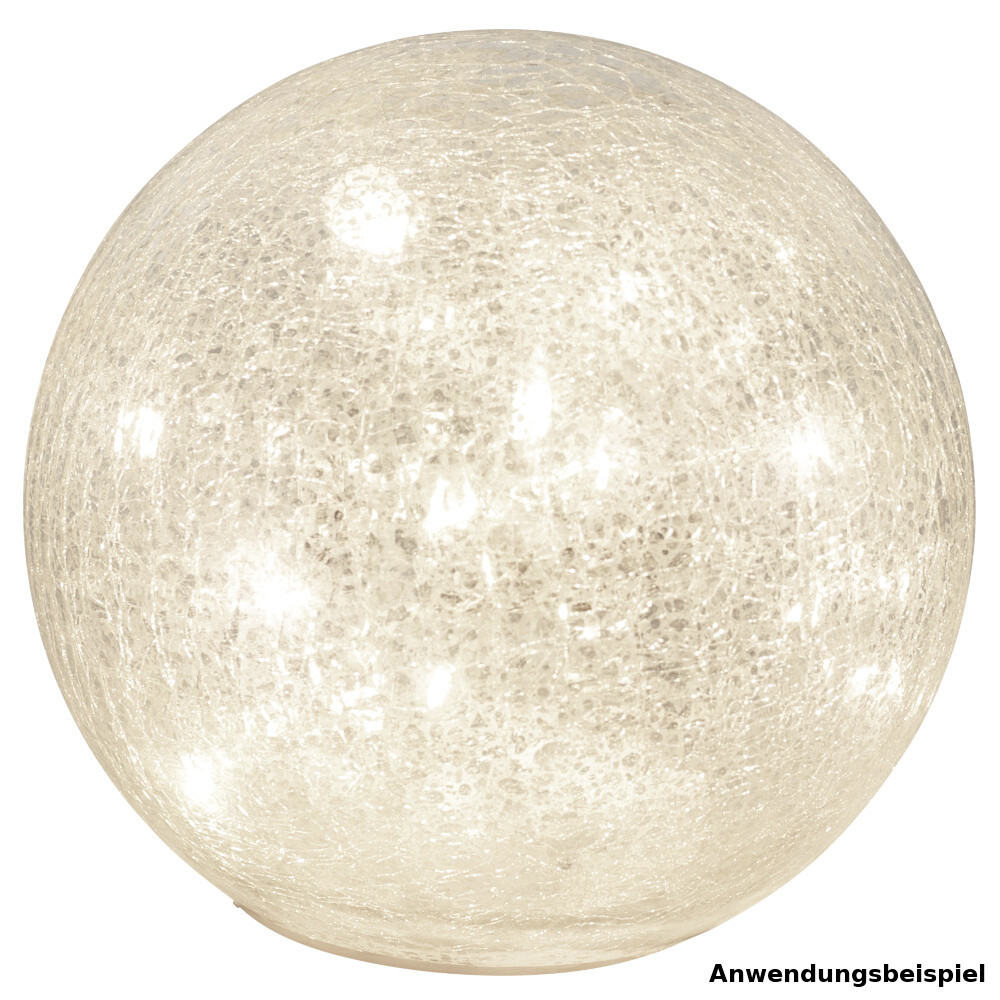 LED-Kugelleuchte Ø 15 cm aus Crashglas mit 14 LEDs image number 1