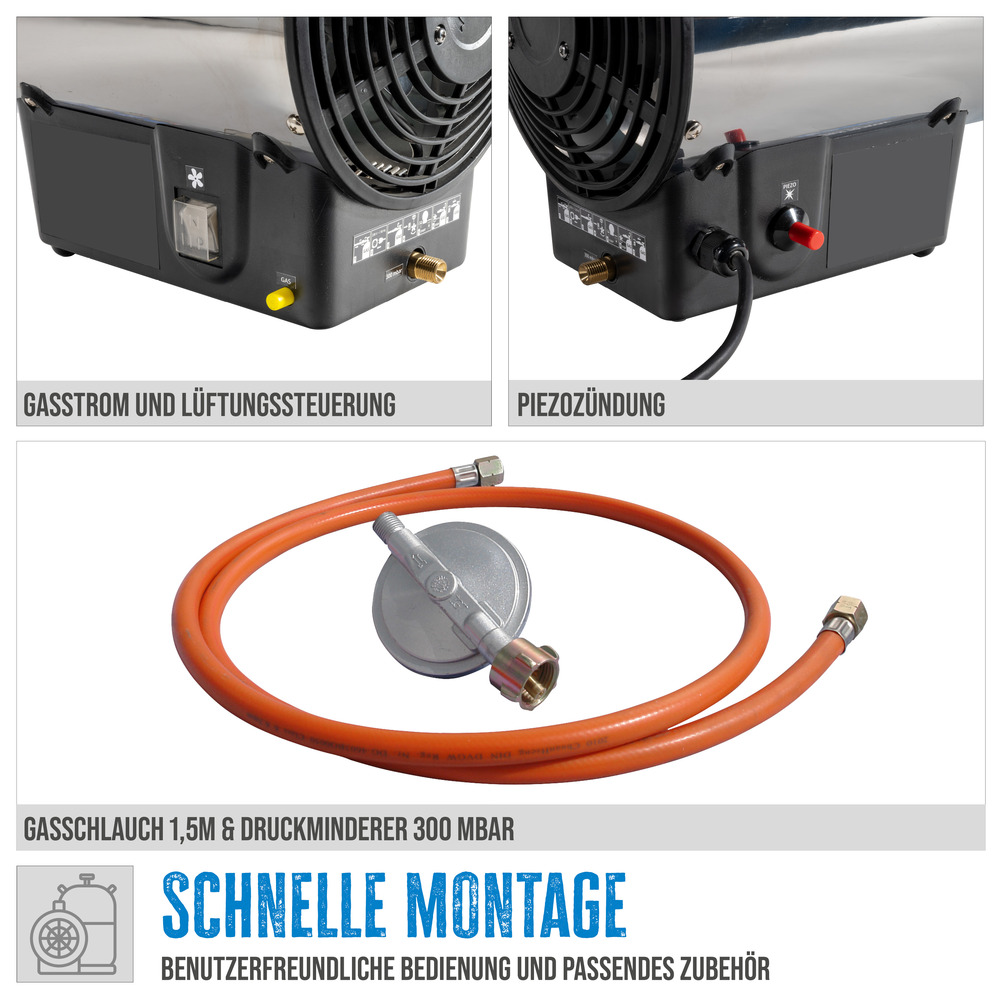 G&uuml;de&reg; Gasheizgebl&auml;se GGH 10 INOX image number 6