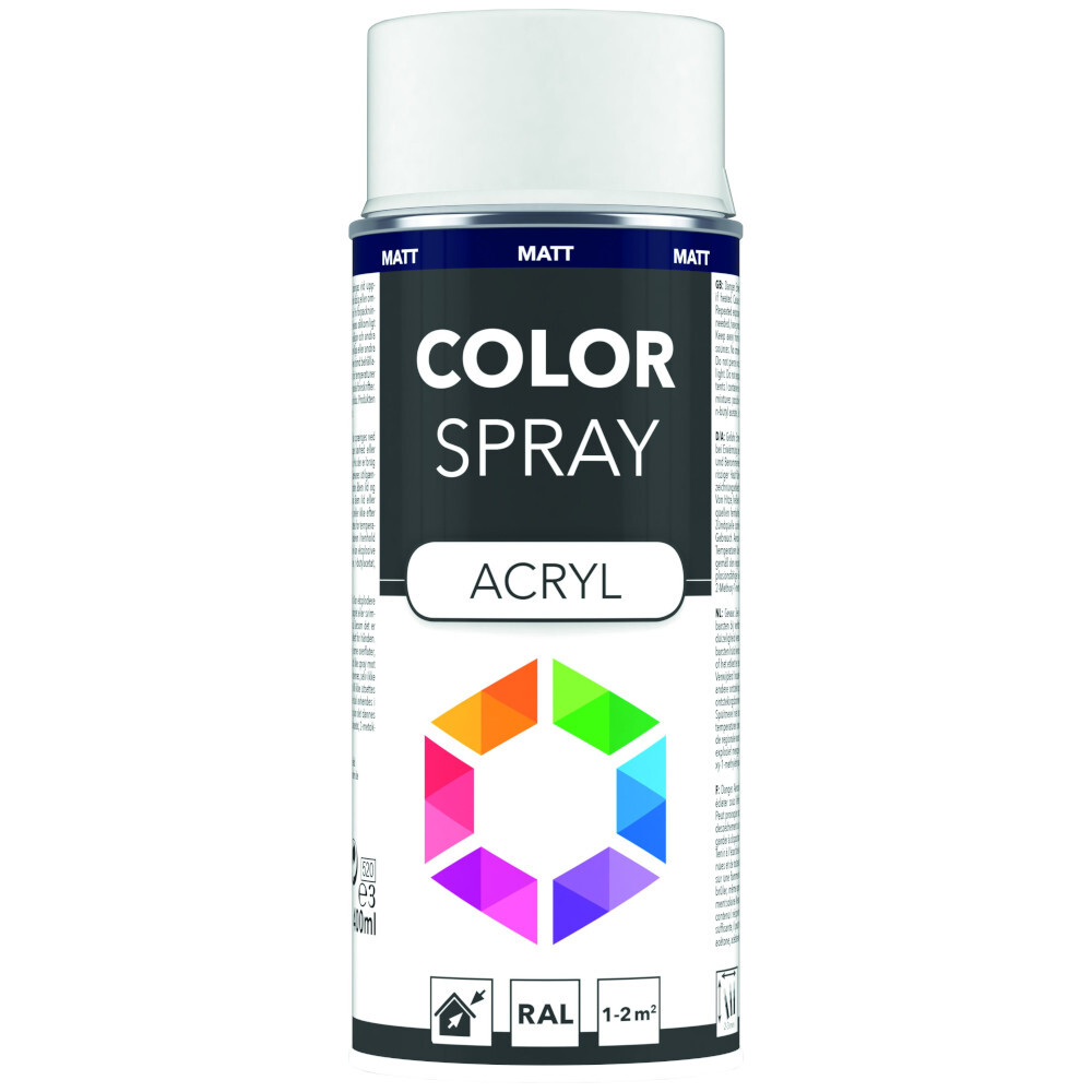 Lackspray 400 ml Acryl RAL9010M weiß matt