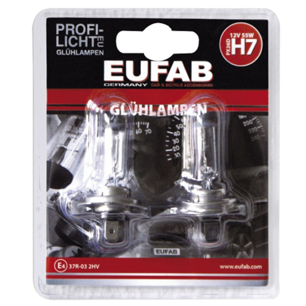 H7 Halogen-Scheinwerferlampen Set 2 Stück 12 V mit 55 W image number 1