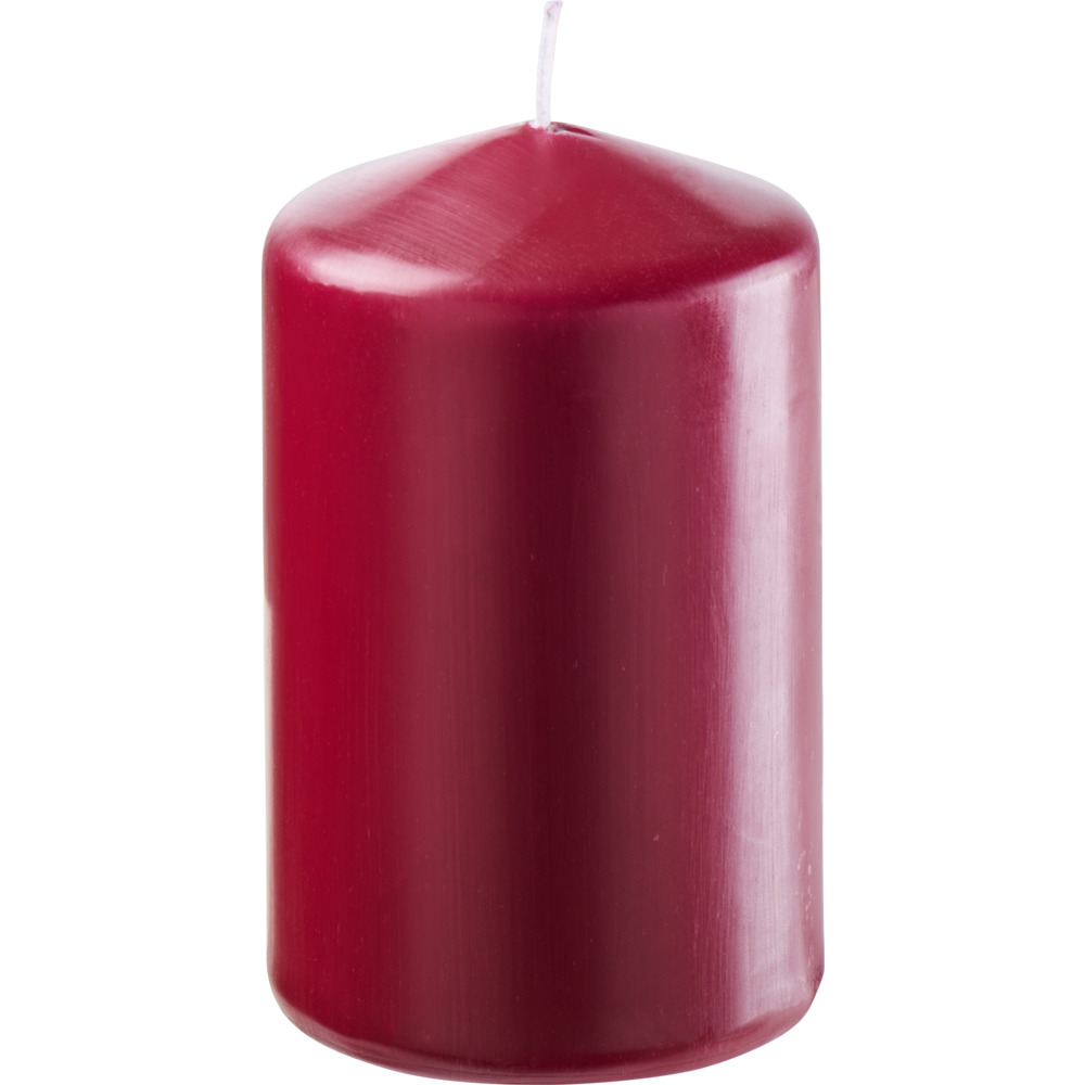 Stumpenkerze 100 x Ø 68 mm weinrot