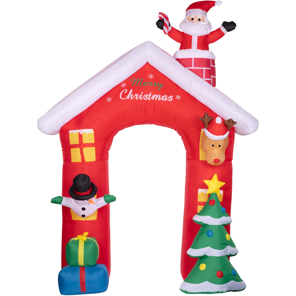 LED-Weihnachtsbogen 220 cm, kaltweiß, aufblasbar