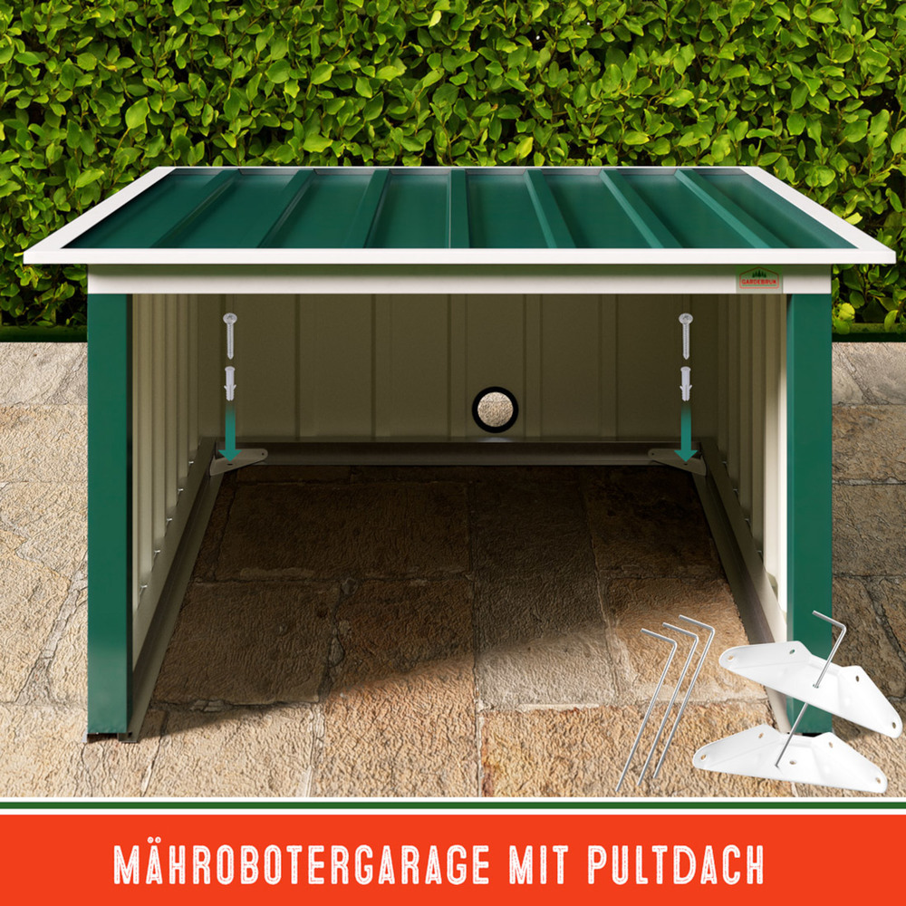 Mähroboter Garage 89 x 90 x 54 cm Grün image number 8