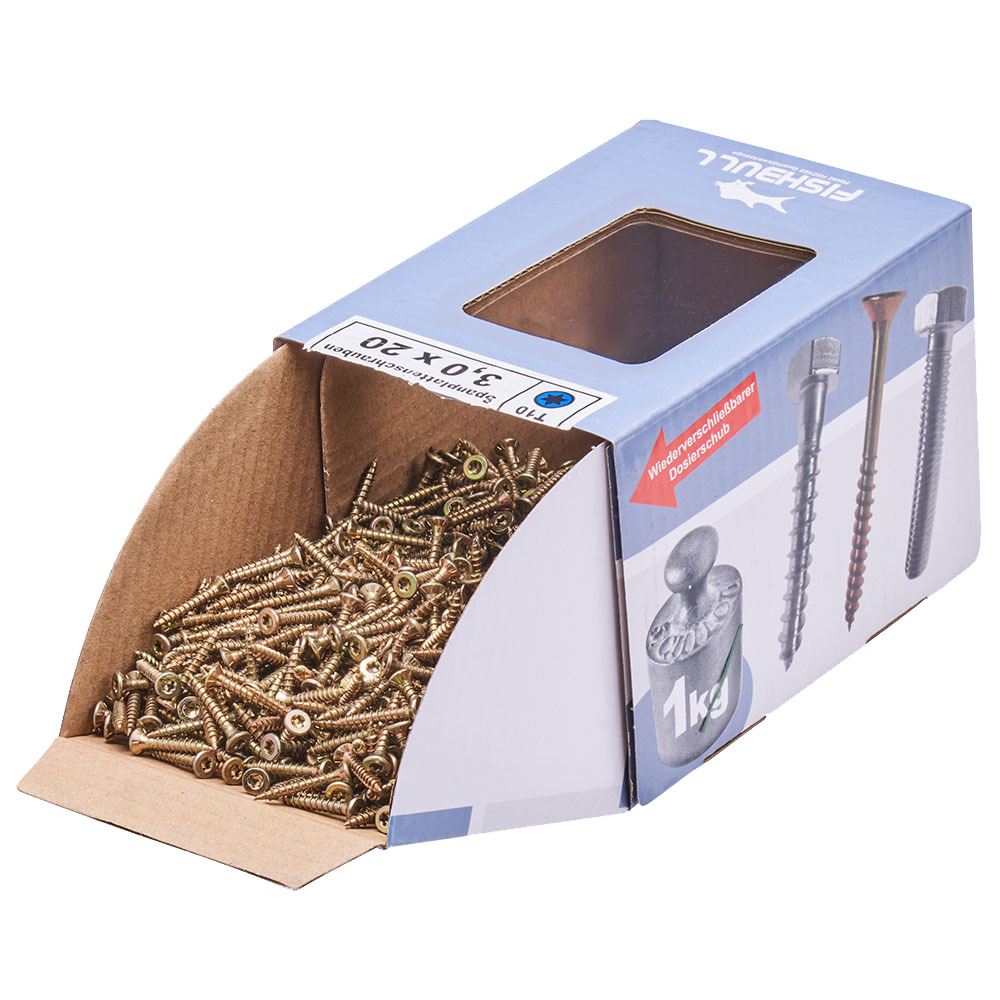 Spanplattenschraube 3x20 mm IVZ 1kg FISHBULL-Pack Senkkopf Vollgewinde image number 3