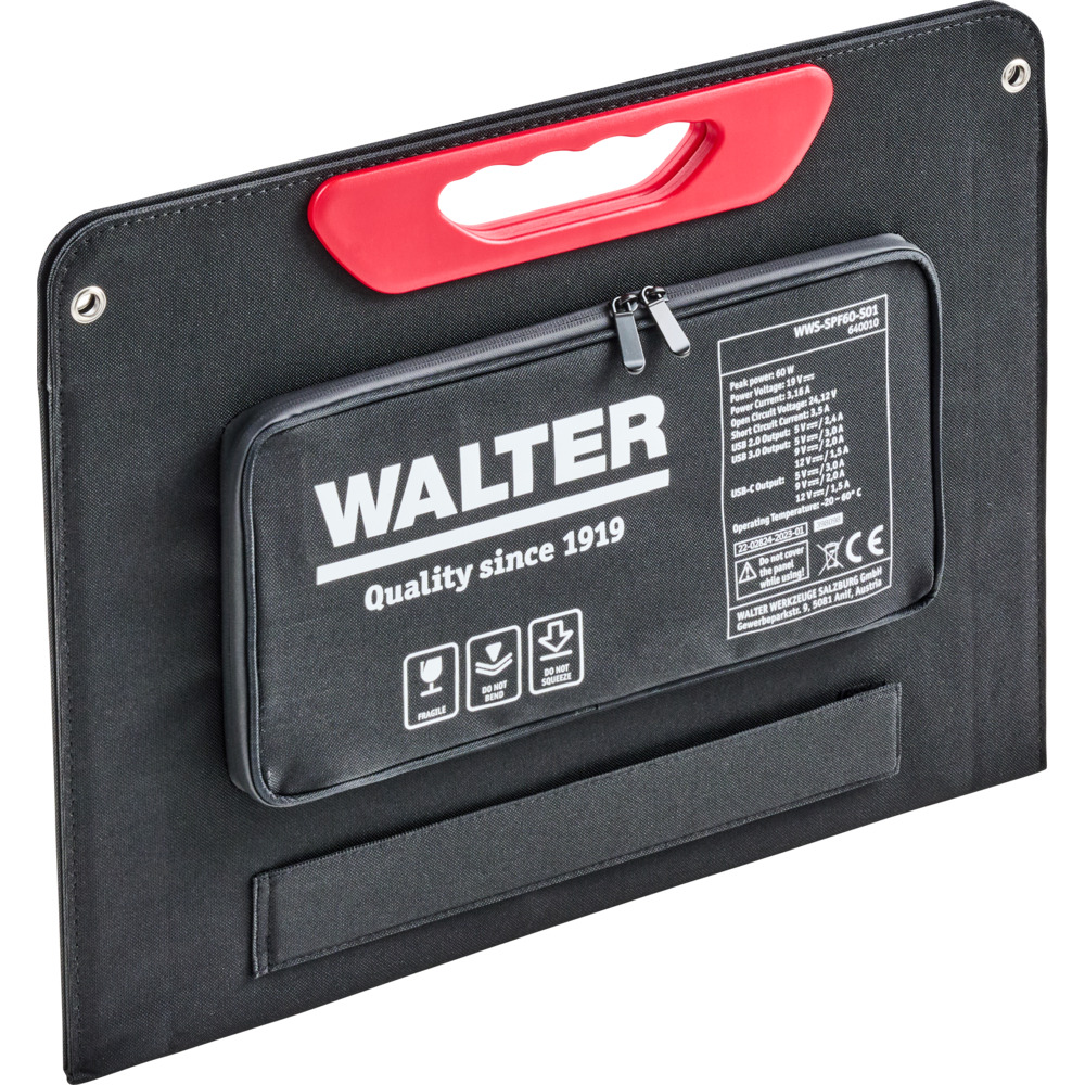 WALTER Solarpanel 60 W, faltbar image number 3