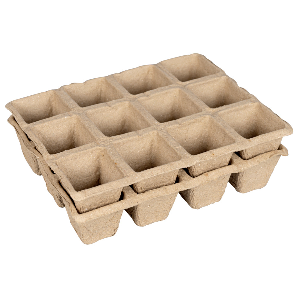 Anzuchttöpfe 2 Stück, mit je 12 Fächern, Papier image number 1