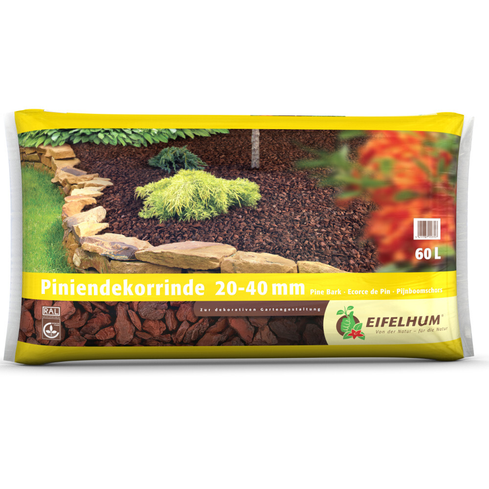 Pinienrinde ''Dekor'' 20 - 40 mm, 60 Liter
