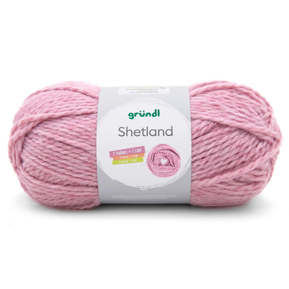 Shetland Wolle 100 g Rose Melange image number 0