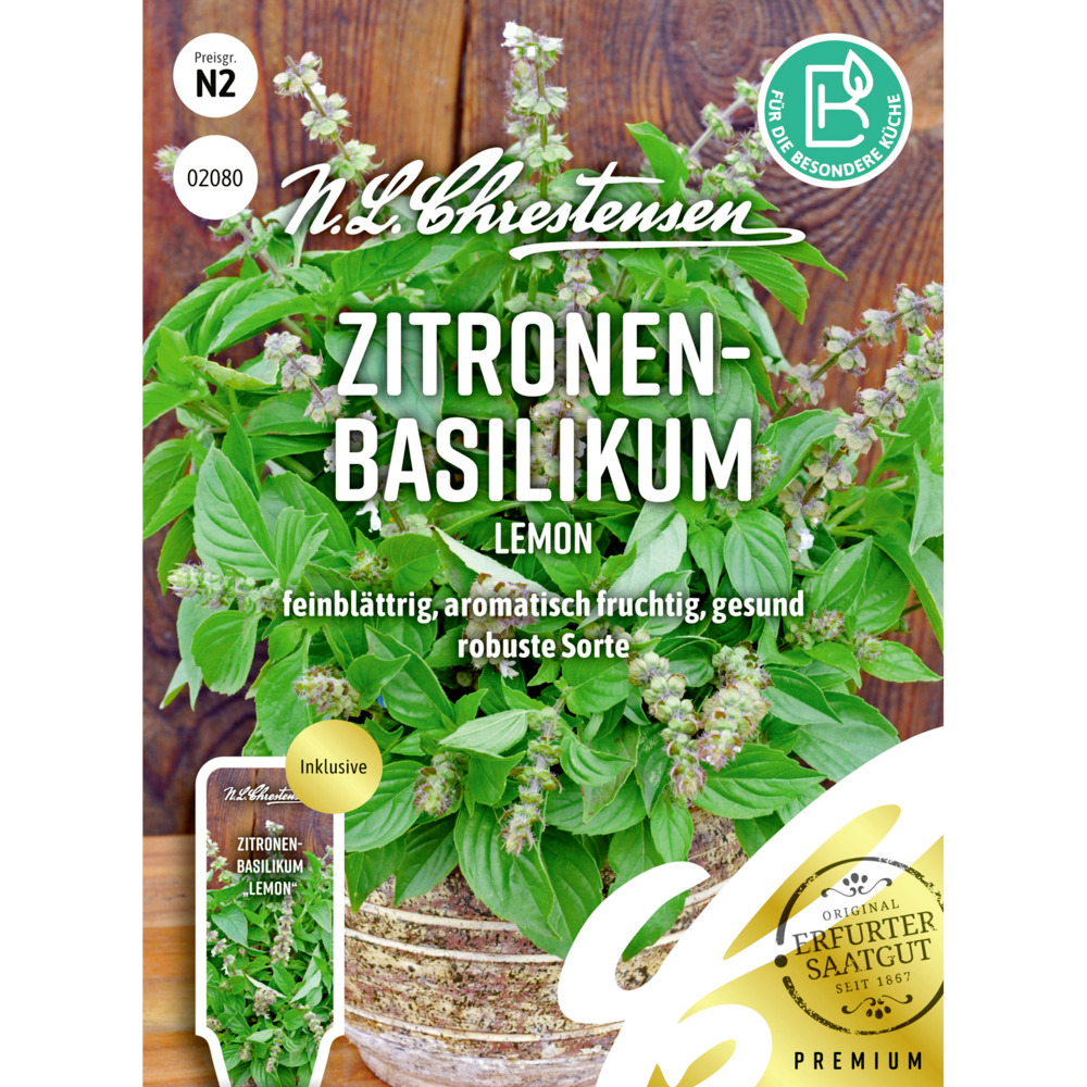 Saatgut Zitronen Basilikum Lemon