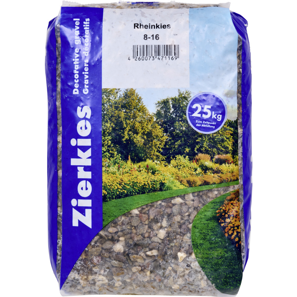 Rheinkies in Körnung 8 bis 16 mm im 25 kg Sack image number 2