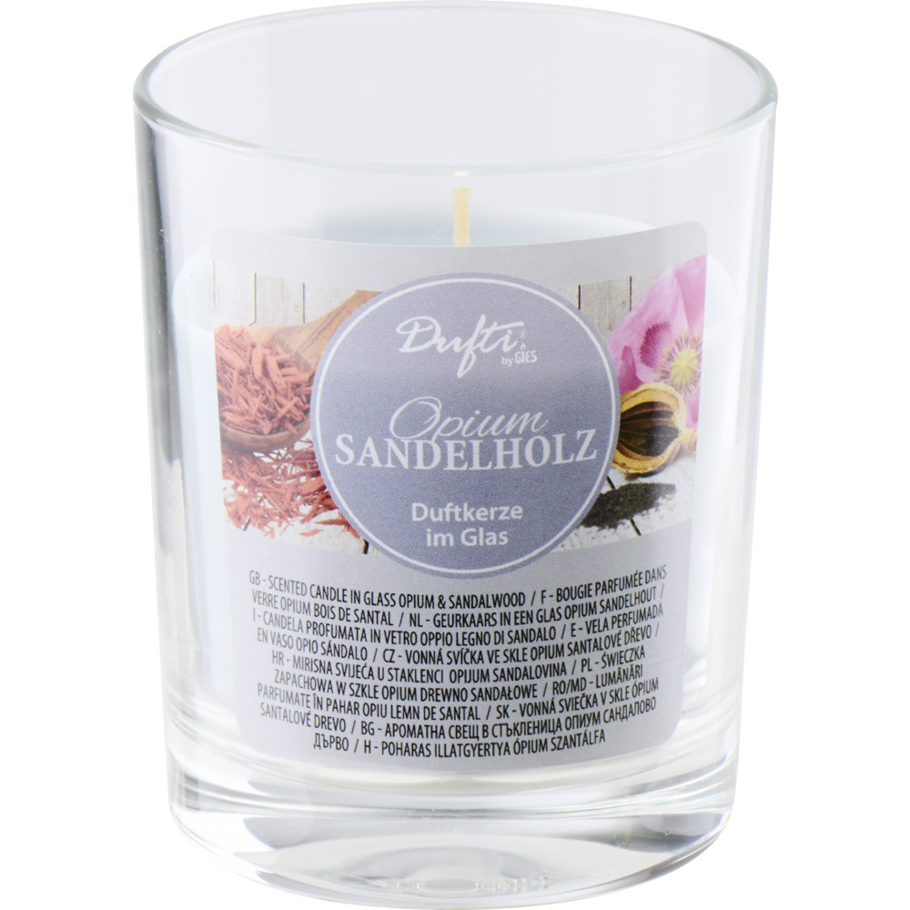 Duftkerze Opium Sandelholz im Glas