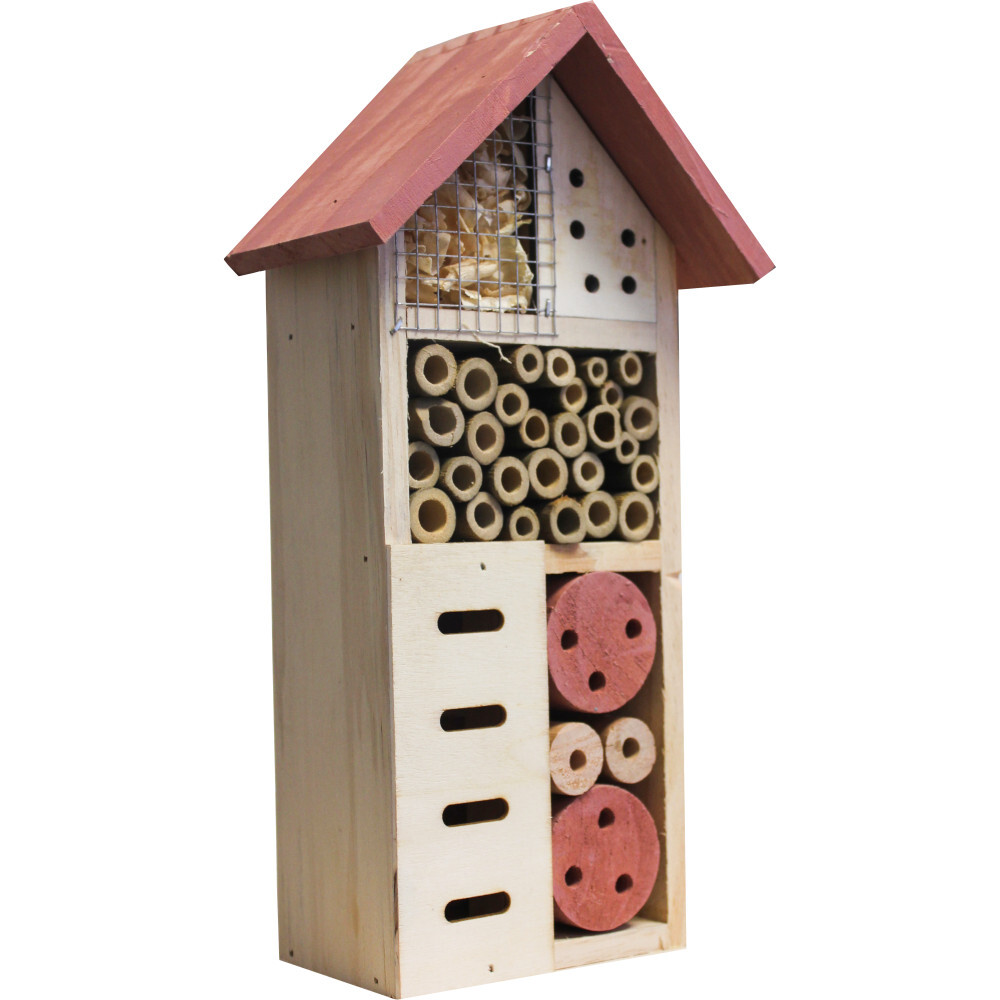 Insektenhotel in verschiedenen Farben 13 x 8 x 26 cm