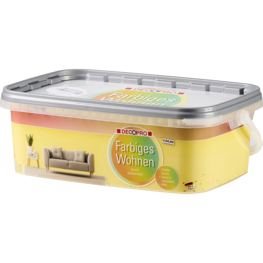 DECOPRO Wandfarbe 2,5 Liter sunshine matt image number 0