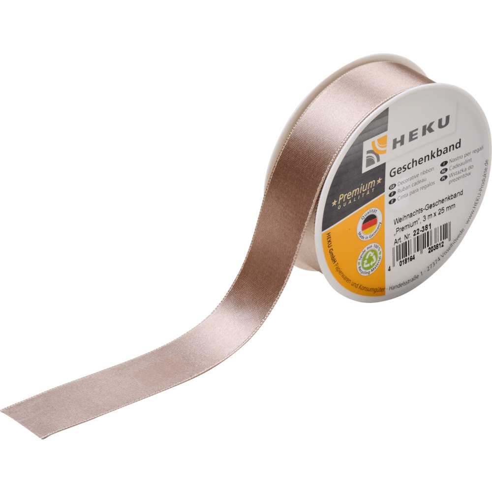 Geschenkband Weihnachten, 3 m x 25 mm image number 1