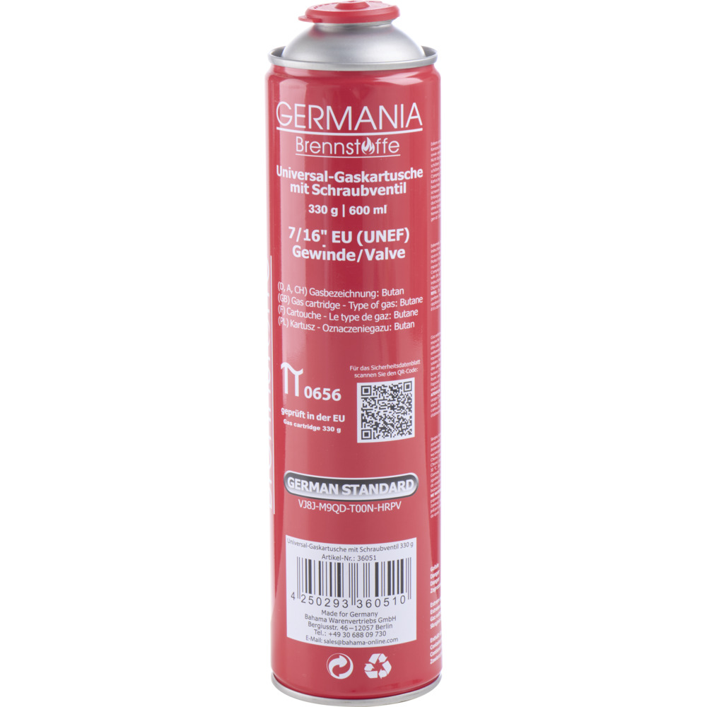GERMANIA® Butan-Gaskartusche 330 g image number 3