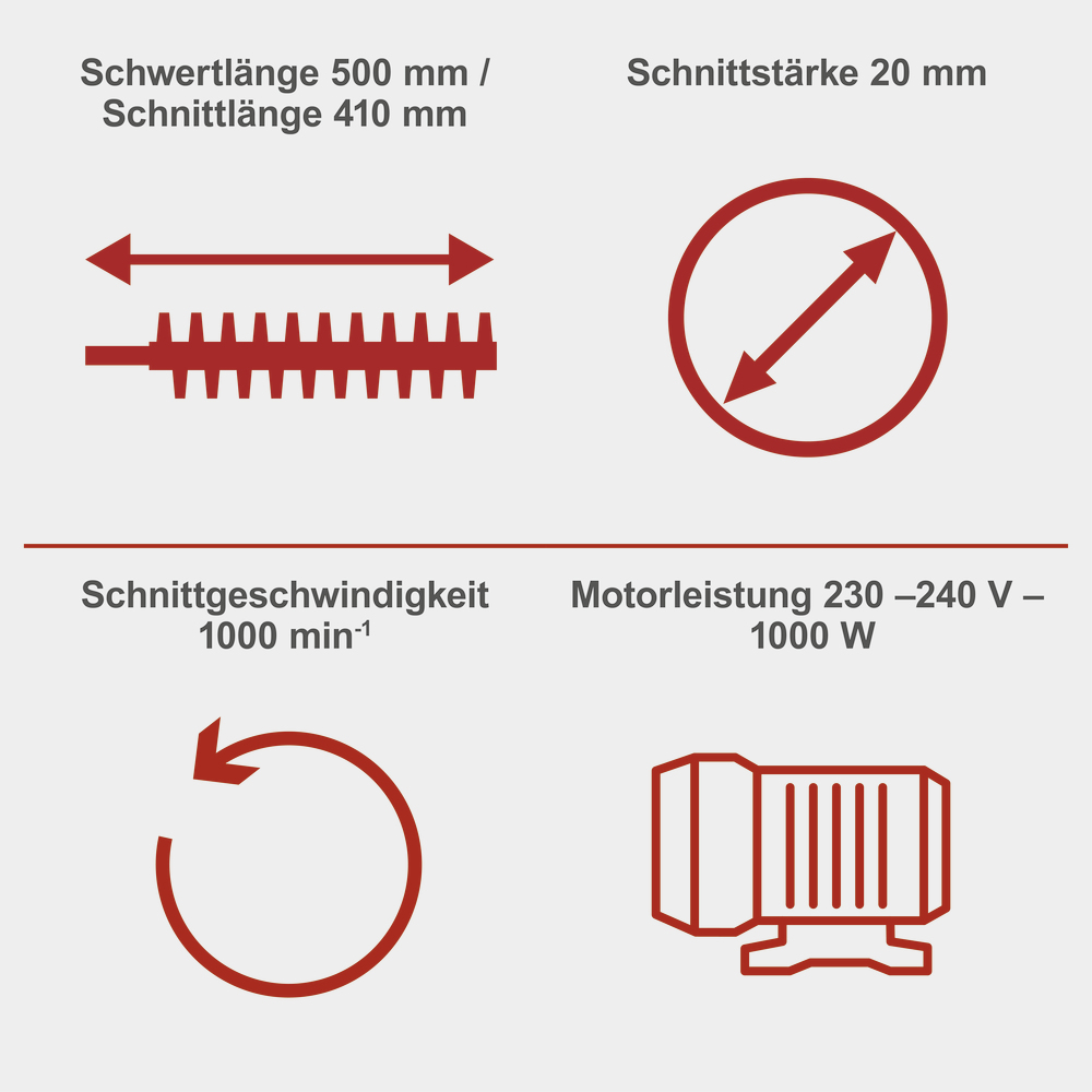 Scheppach Elektro Teleskop-Heckenschere ETHT1000 image number 2
