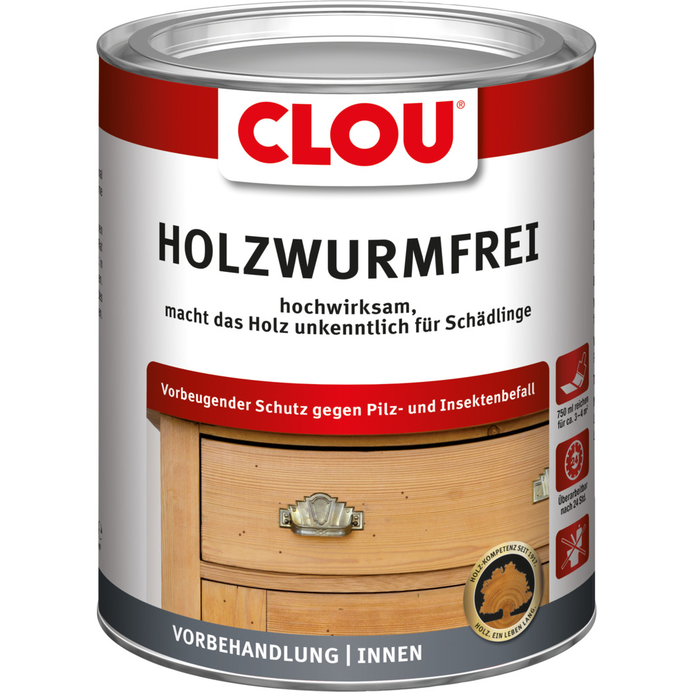 Clou&reg; Holzwurmfrei 750 ml farblos image number 0