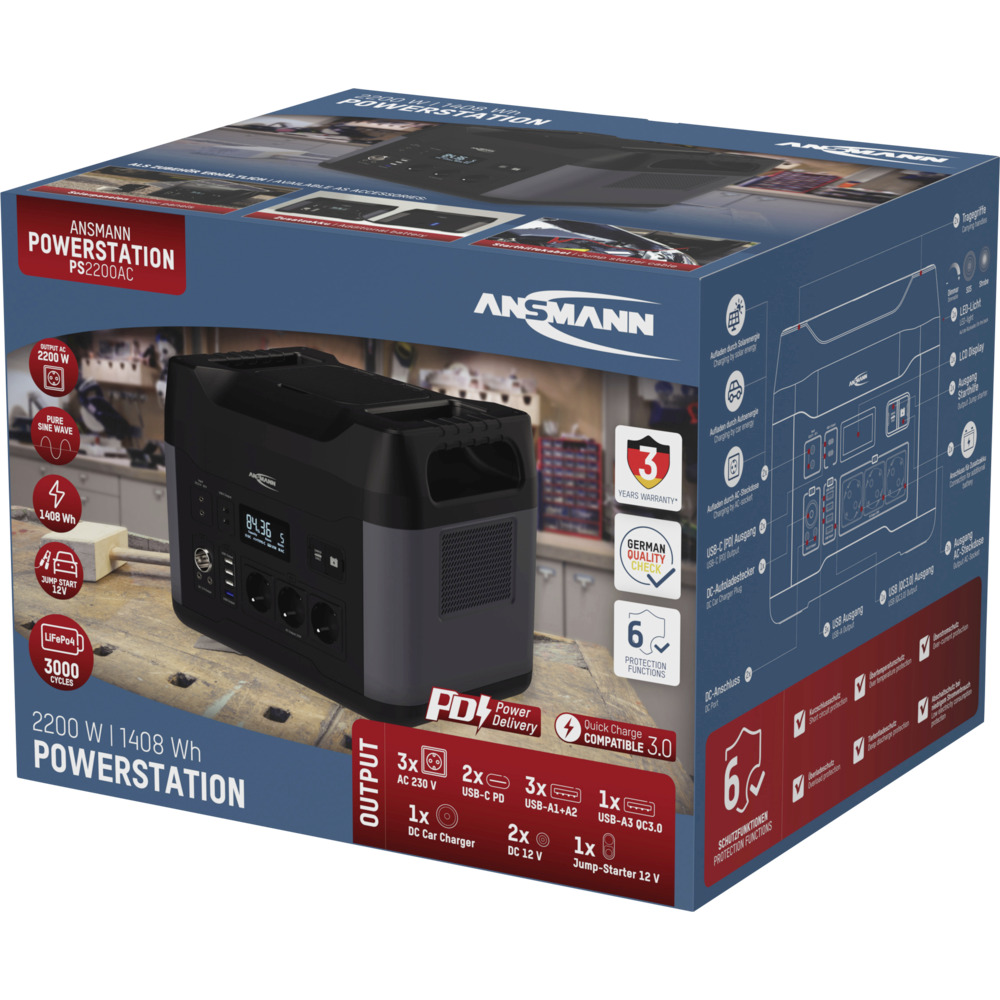 Ansmann Powerstation PS2200AC 2200 Watt image number 2