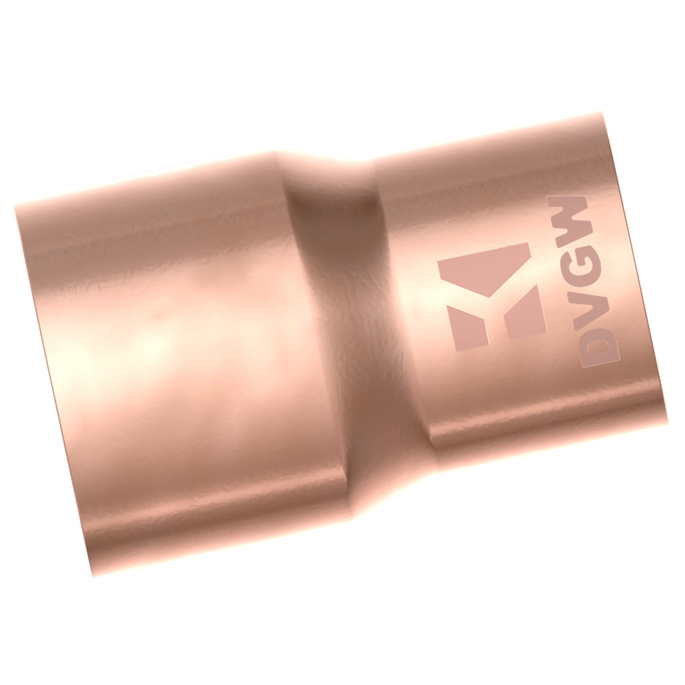 Kupfer-Lötfitting Reduziermuffe 28 x 22 mm image number 1