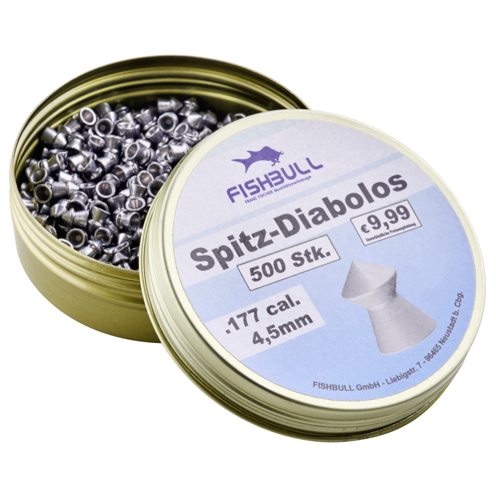 Spitz-Diabolo 4,5 mm 500 Stück Cal.177 Luftgewehr-Munition image number 3