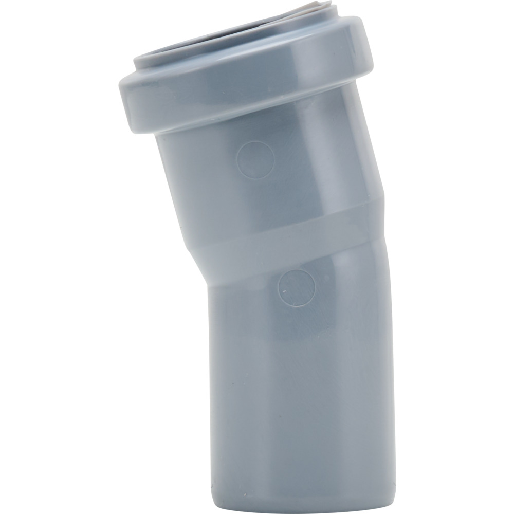 HTB-Abwasserbogen DN 40 mit 15&deg; Winkel