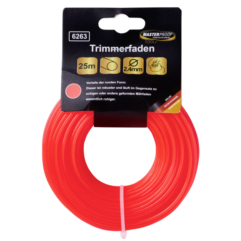 Trimmerfaden 2,4 mm 25 m, rot image number 0