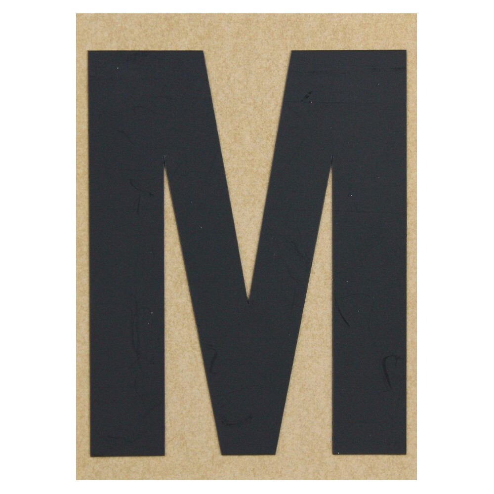 Klebebuchstabe M 100 mm schwarz