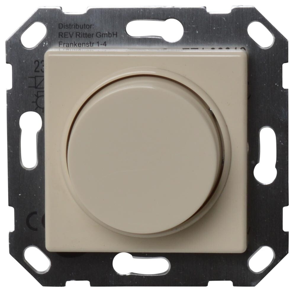 REV Dimmer EV300VA 300W Standard Quadro elektronisch Helligkeitsregler cremeweiß image number 0