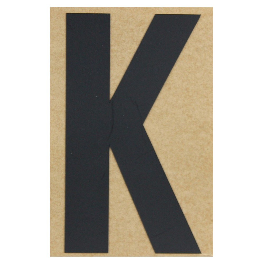 Klebebuchstabe K 100 mm schwarz image number 0