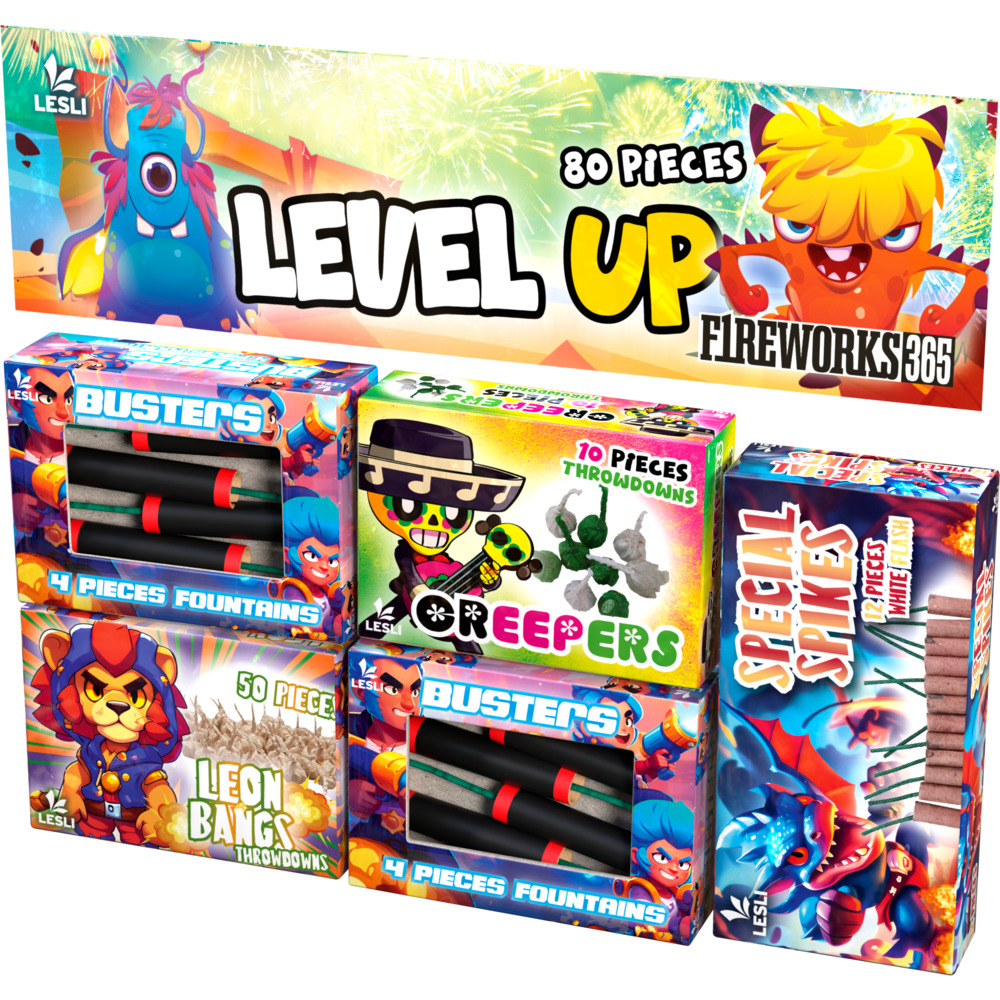 Level Up - Jugendfeuerwerk 80-teilig