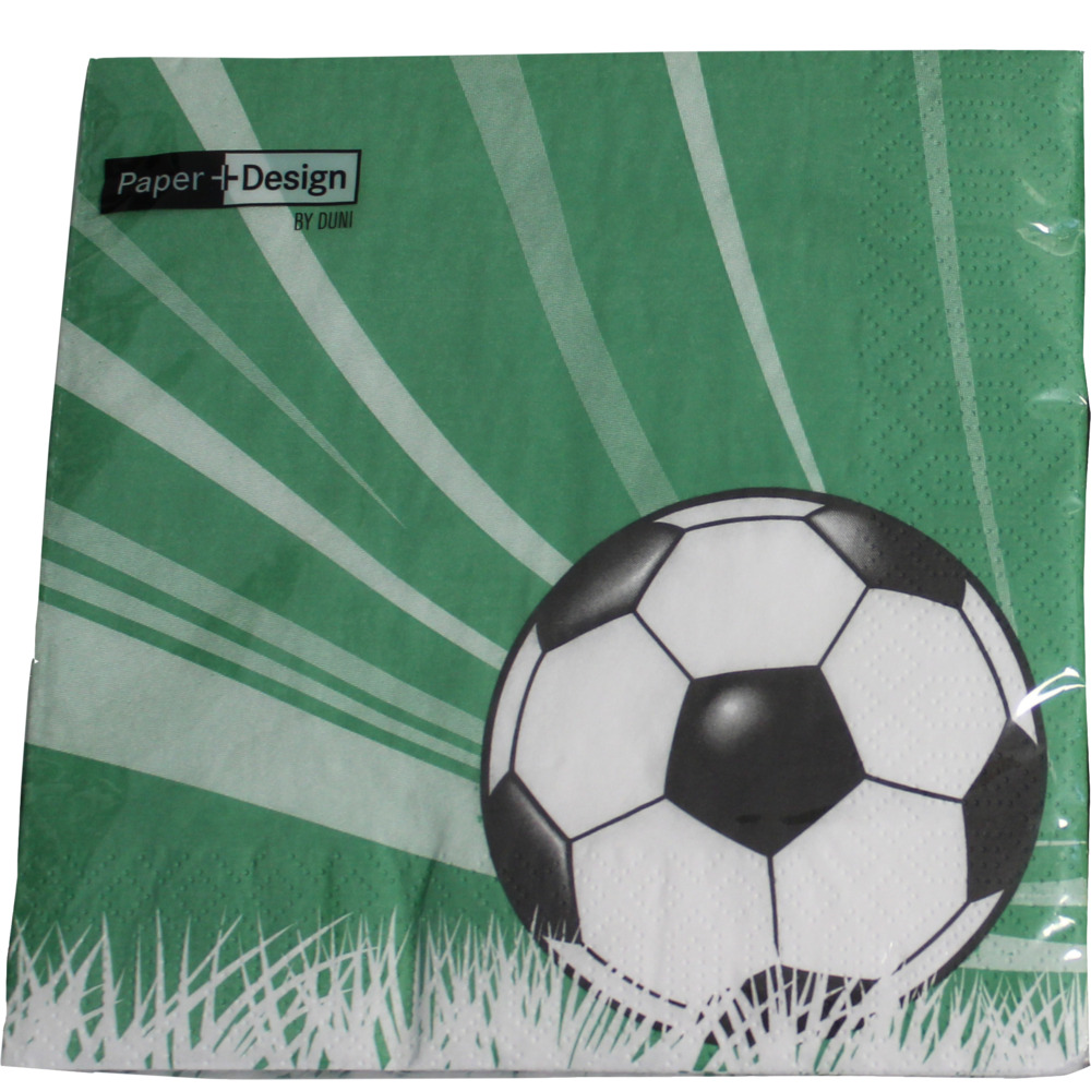Servietten Motiv Fu&szlig;ball 20er Pack image number 1