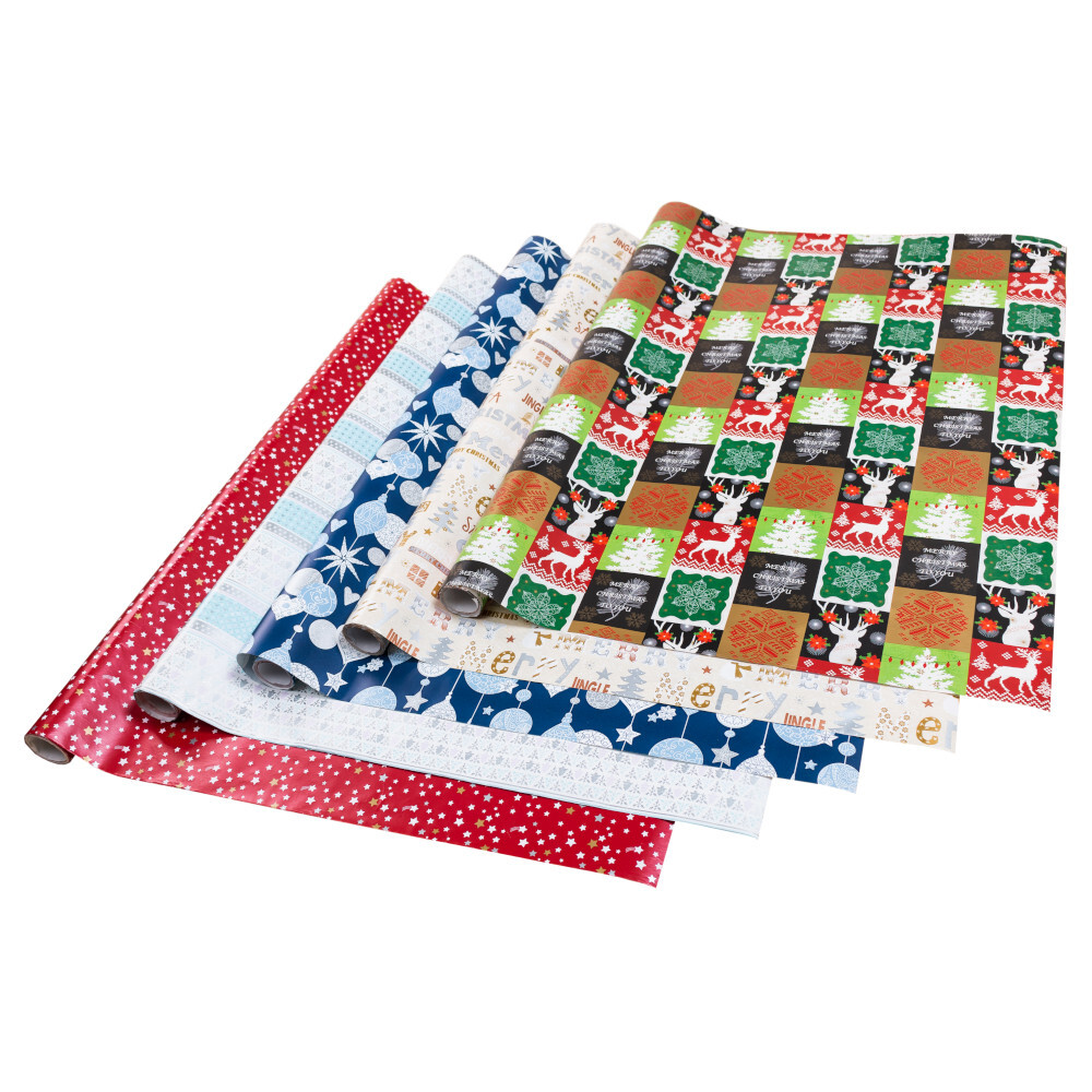 Geschenkpapier „Classic“ 500 x 70 in verschiedenen Weihnachtsmotiven