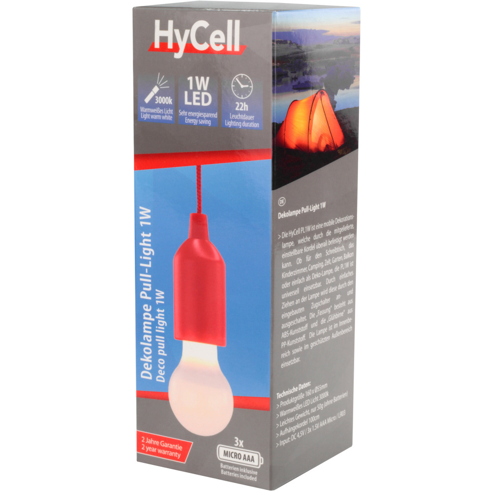 LED-Taschenlampe "Pull-Light PL1W", rot image number 1