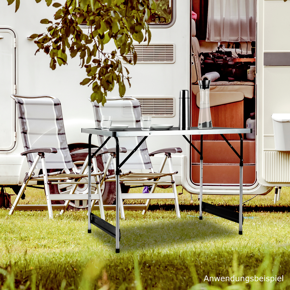 Universal Klapptisch Aluminium 4fach h&ouml;henverstellbar image number 10