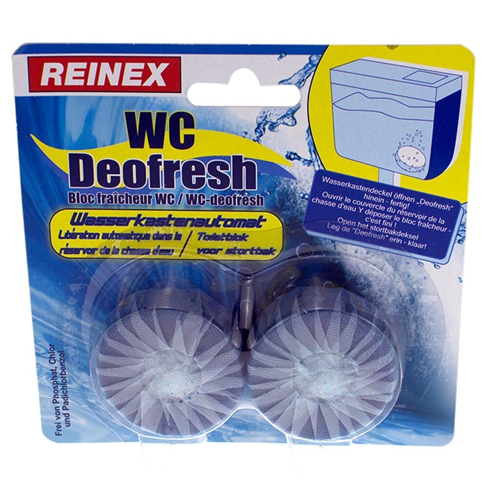Reinex WC Deofresh für Wasserkasten 2 Stück in Blau