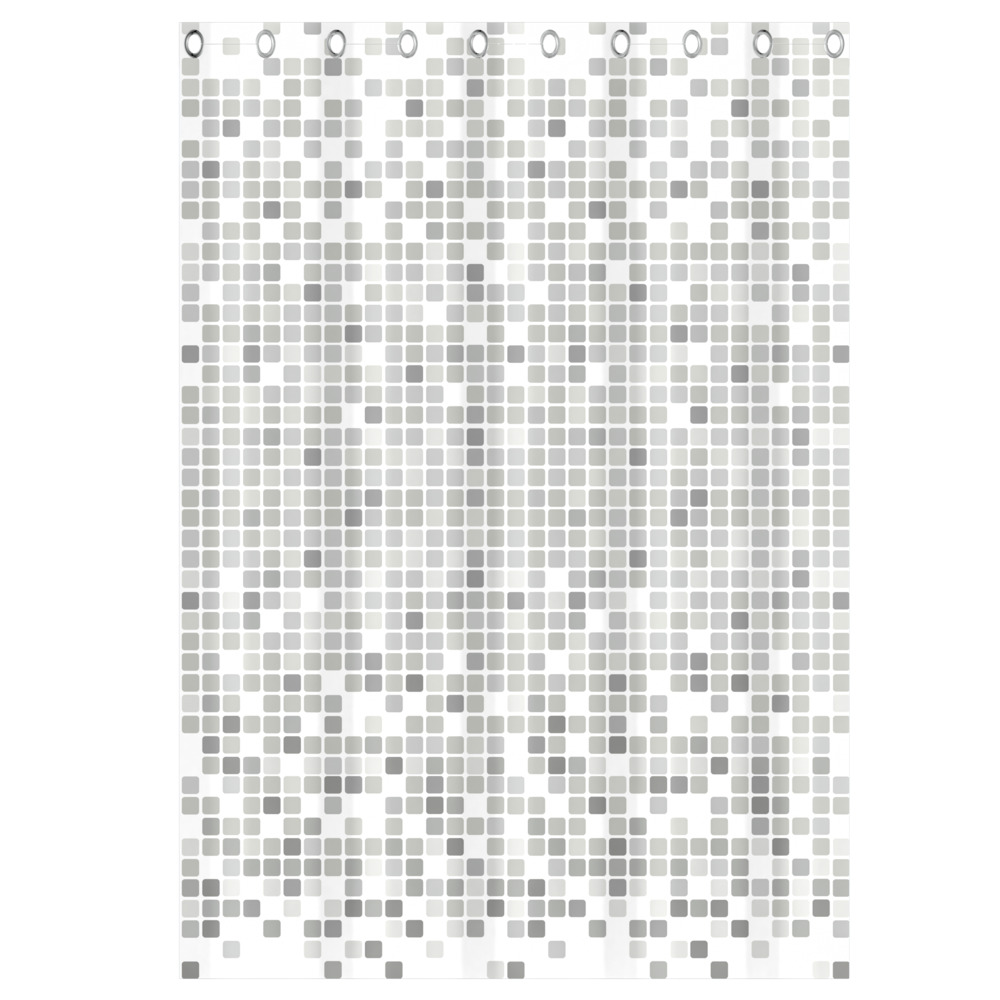 Duschvorhang Mosaik Grau image number 1