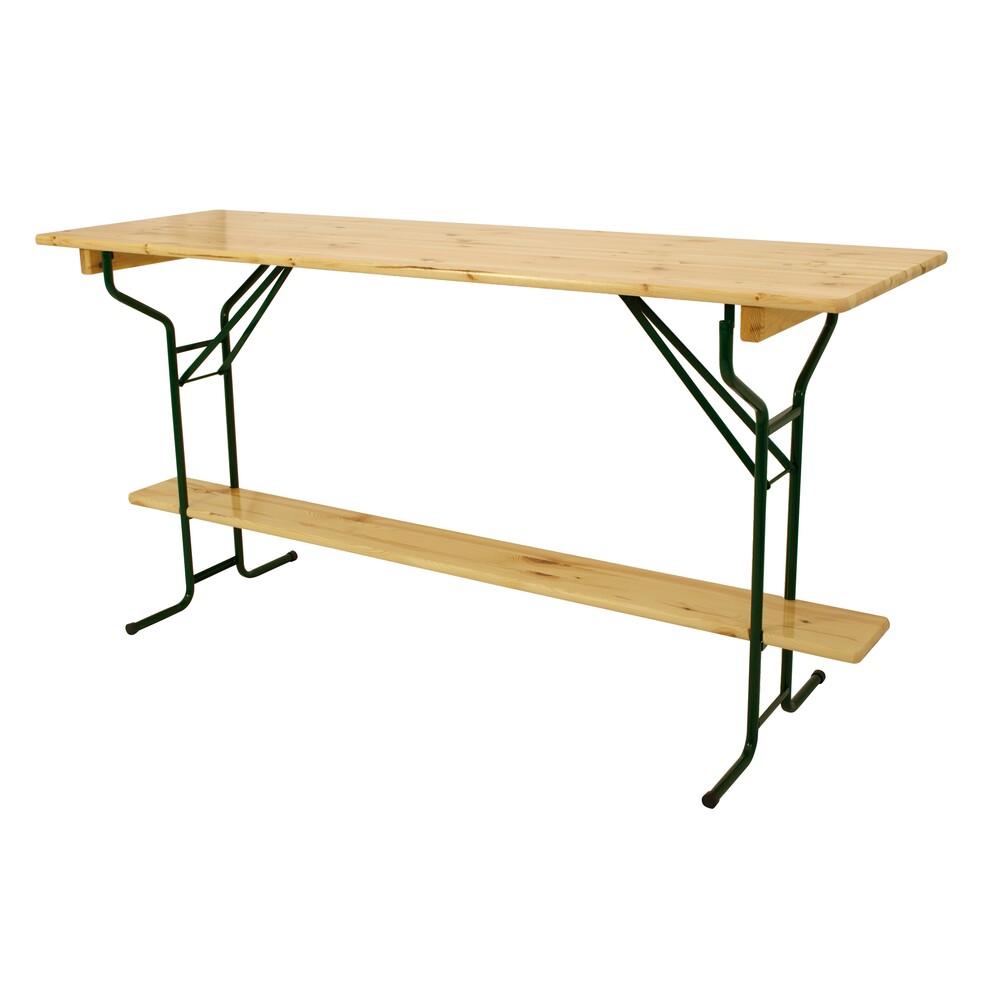 Stehtisch 220 cm klappbar Massivholz lackiert image number 0