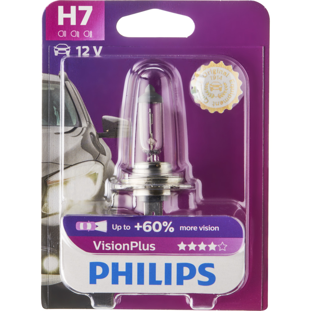 Philips White Vision Plus H7 KFZ-Scheinwerferlampe image number 1