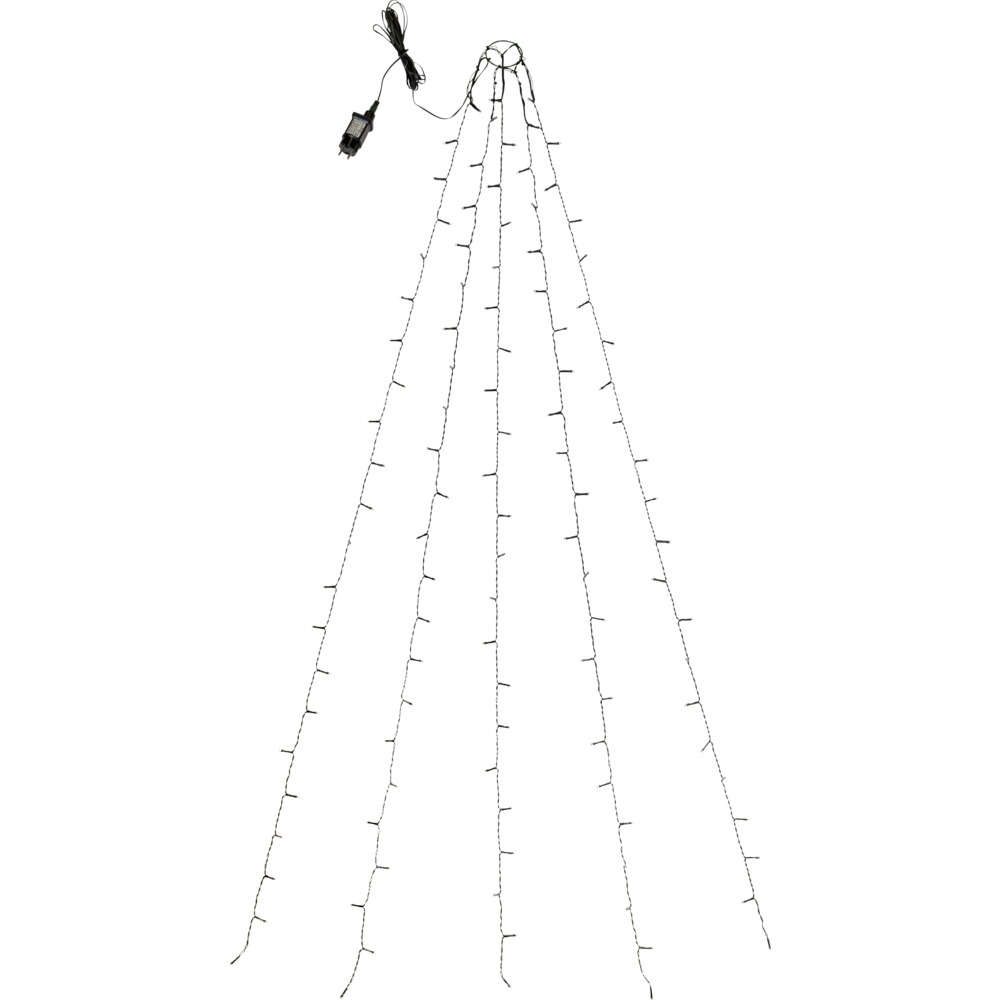 LED-Lichterkette für den Weihnachtsbaum mit 110 warmweißen LEDs