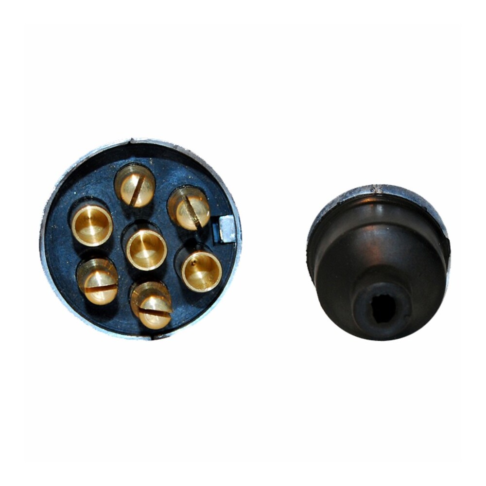 Anhängerstecker 12 Volt 7-polig aus Metall image number 1