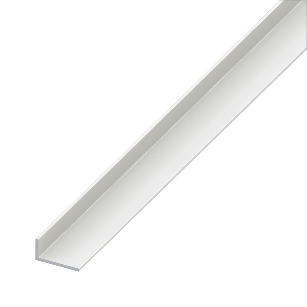 Winkelprofil ungleichschenklig 100 x 1 x 4 cm aus Hart-PVC in weiß image number 0
