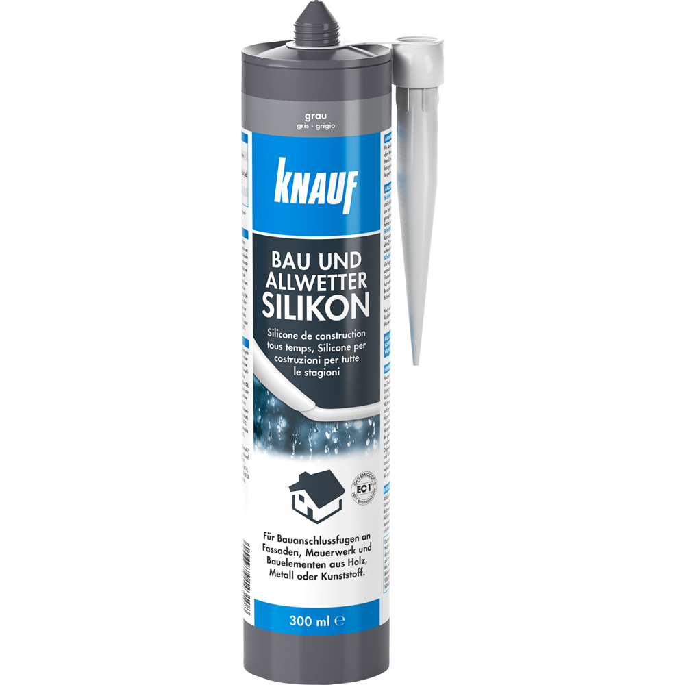 Knauf Bau-Silikon 300 ml grau
